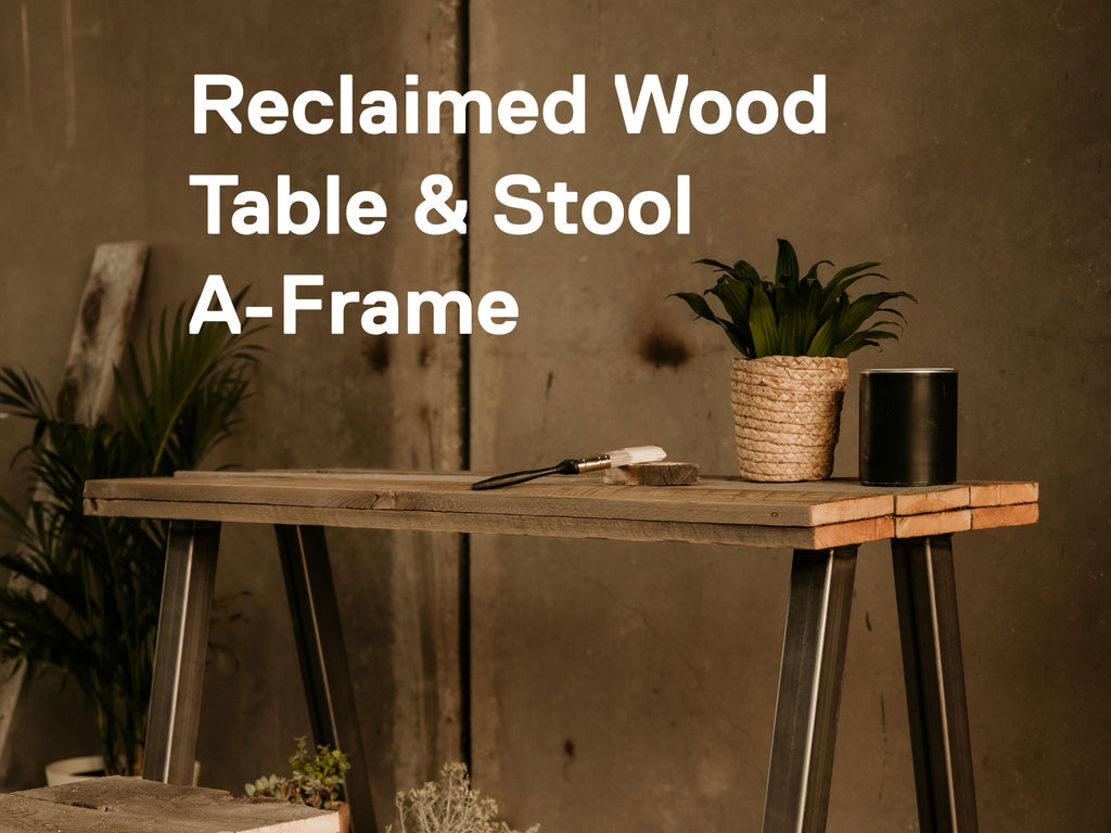 Reclaimed Wood Table with AFrame Legs DIY semi exact