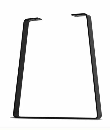 Bell Shape Flat Bar Table & Bench Leg - Super Duty - 0.5" Thickness, 2.5" Wide - Clear Coat