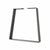 Semi Exact Bell-Shape Table & Bench Leg - 28" H, 30" W - 2.5" x 0.375" Heavy-Duty Flat Bar - Clear Coat Finish