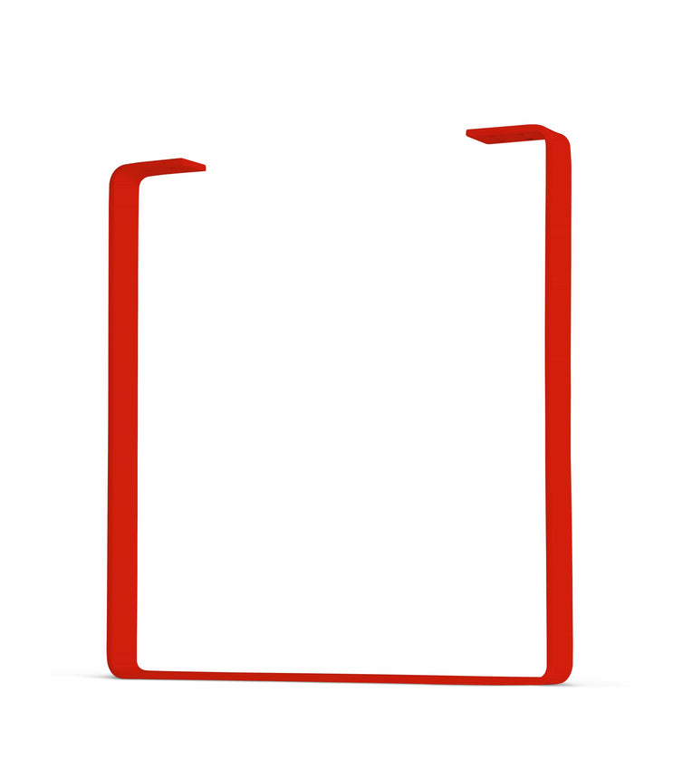 U - Shape Flat Bar Table & Bench Leg - Super Duty - 0.5" Thickness, 2.5" Wide - Lava Red