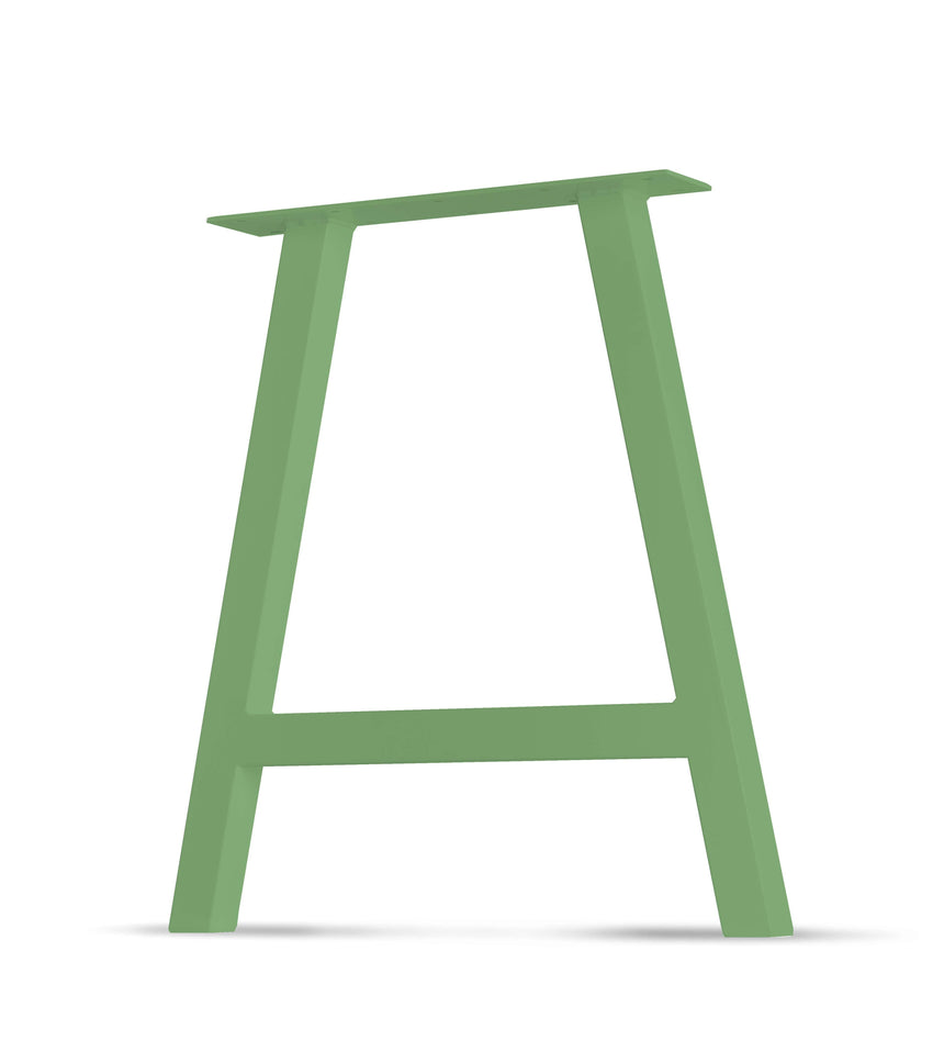A-Frame Table & Bench Leg - 2" x 2" Tube Steel - Casual Turtle Green