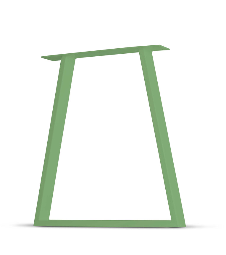 Trapezoid Tube Steel Table & Bench Leg - 3" x 1" Tube Steel - Buttercream