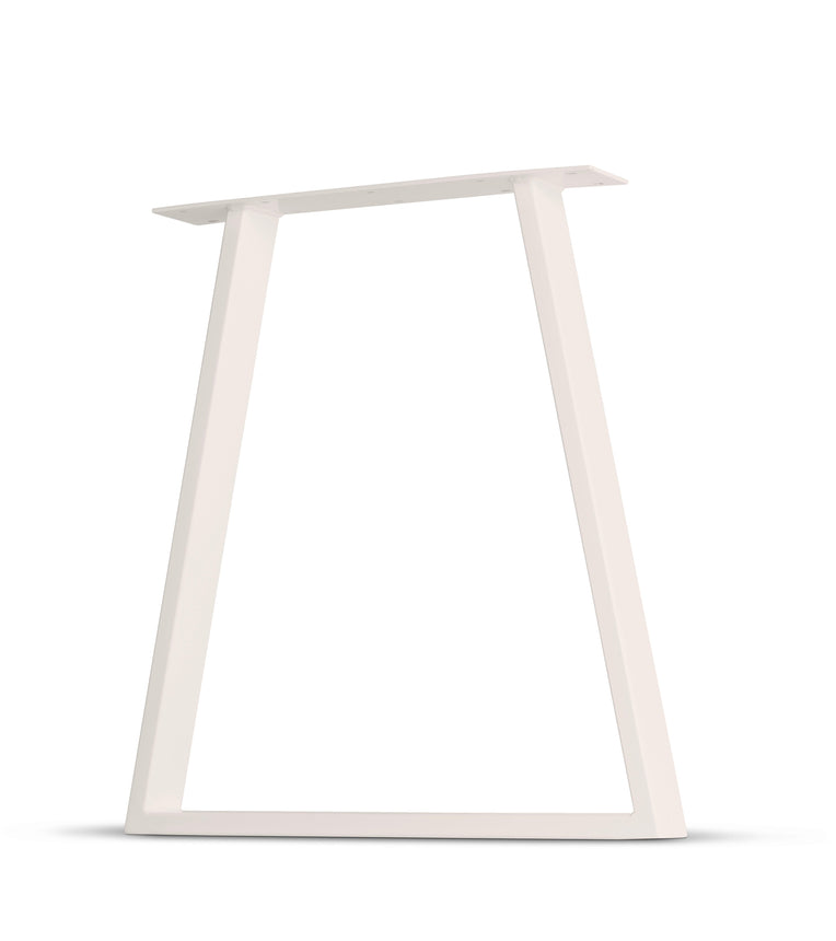 Trapezoid Tube Steel Table & Bench Leg - 3" x 1" Tube Steel - Buttercream