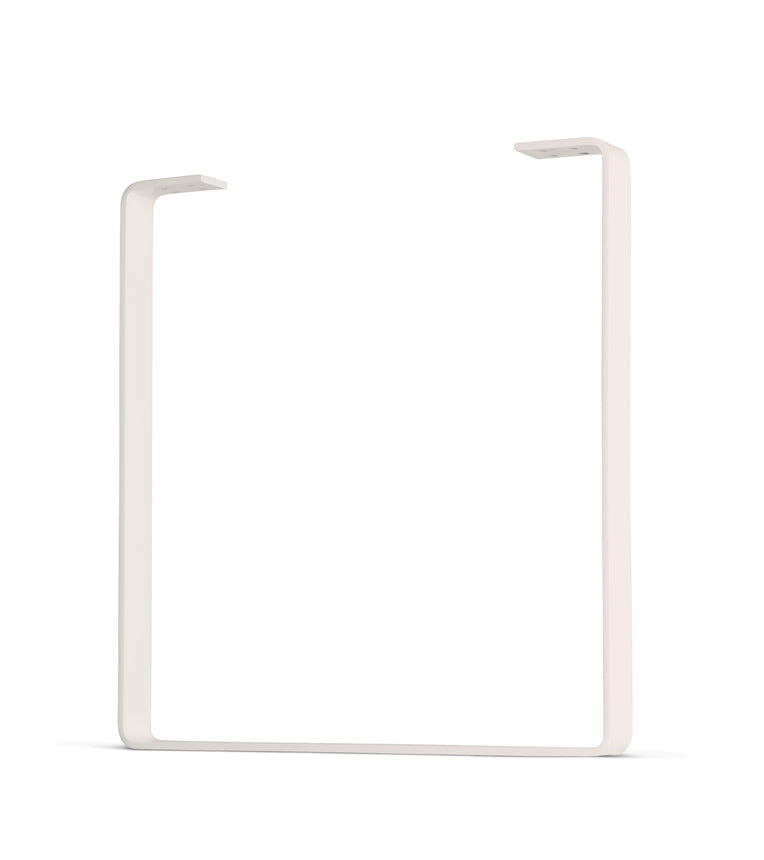 U - Shape Flat Bar Table & Bench Leg - Standard Duty - 0.25" Thickness, 2.5" Wide - White Finish