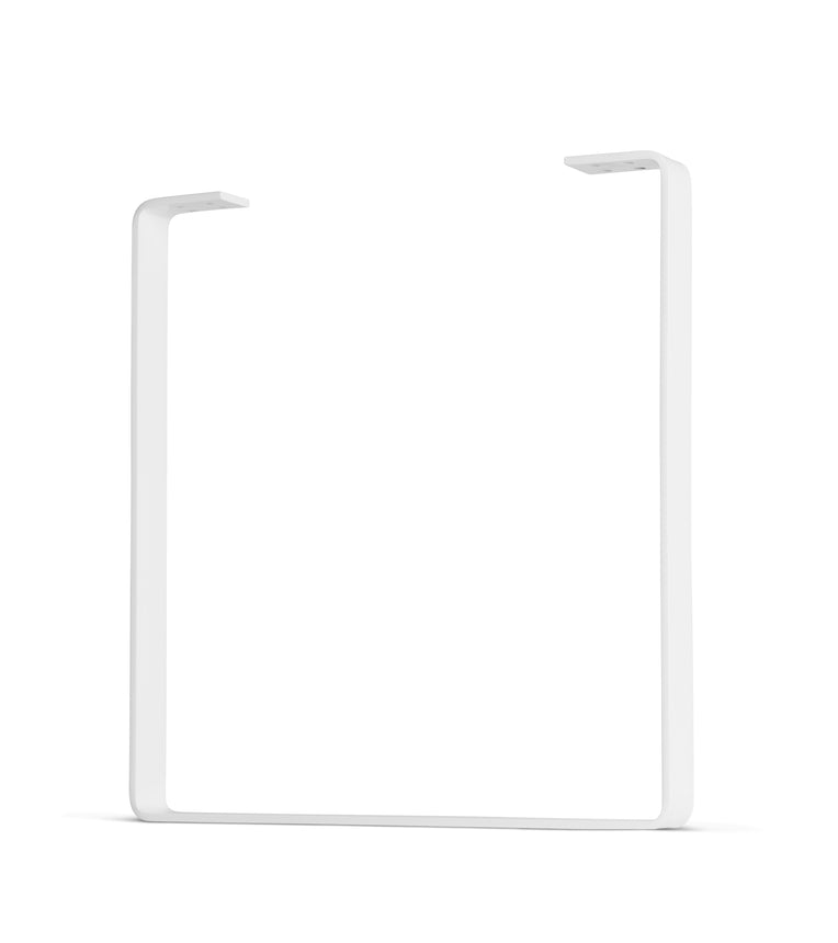 Standard Duty U-Shape Flat Bar Table Leg & Bench Base (Sold Separately) - White Finish