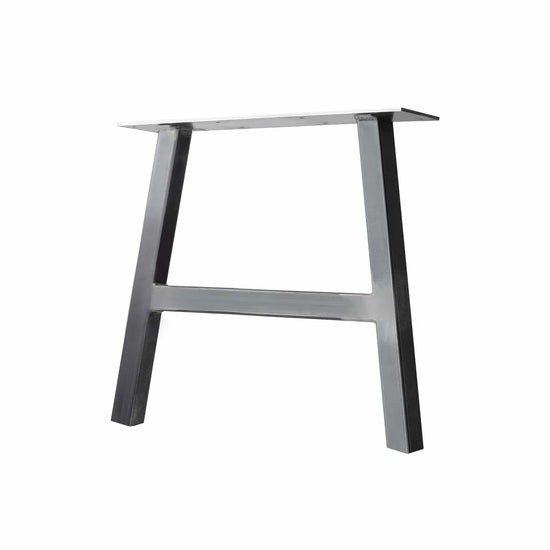 Semi Exact A-Frame Table & Bench Leg - 2" x 2" Tube Steel - 10" H, 11" W - Clear Coat Finish