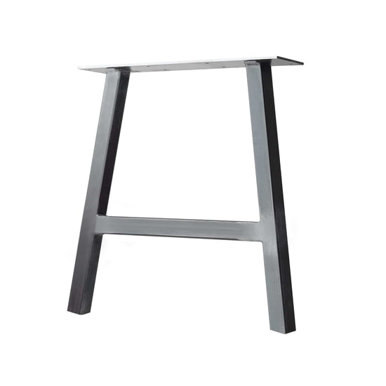 Semi Exact A-Frame Table & Bench Leg - 2" x 2" Tube Steel - 25" H, 14" W - Clear Coat Finish