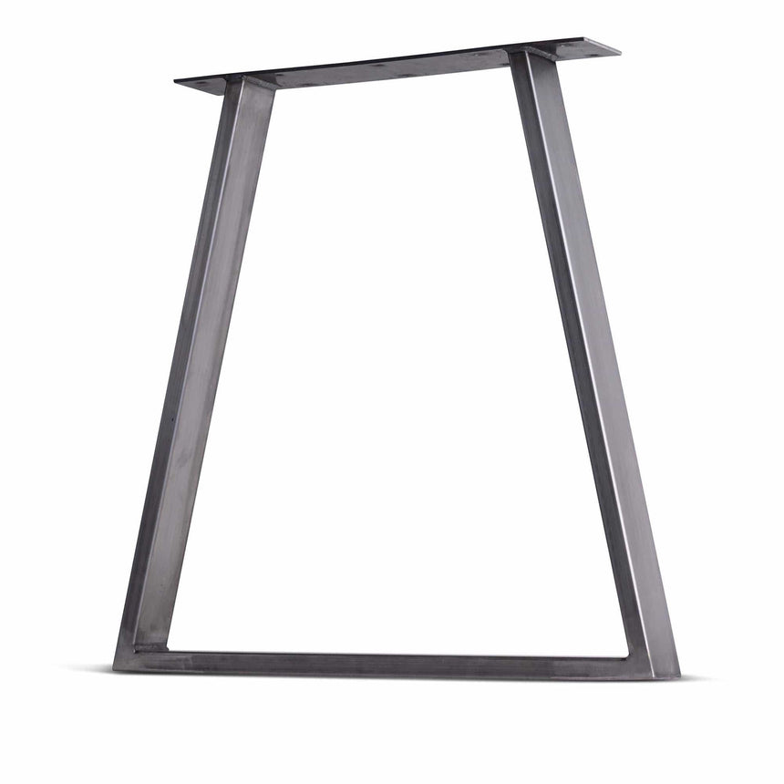 Trapezoid Tube Steel Table & Bench Leg - 3" x 1" Tube Steel - Moondust Grey