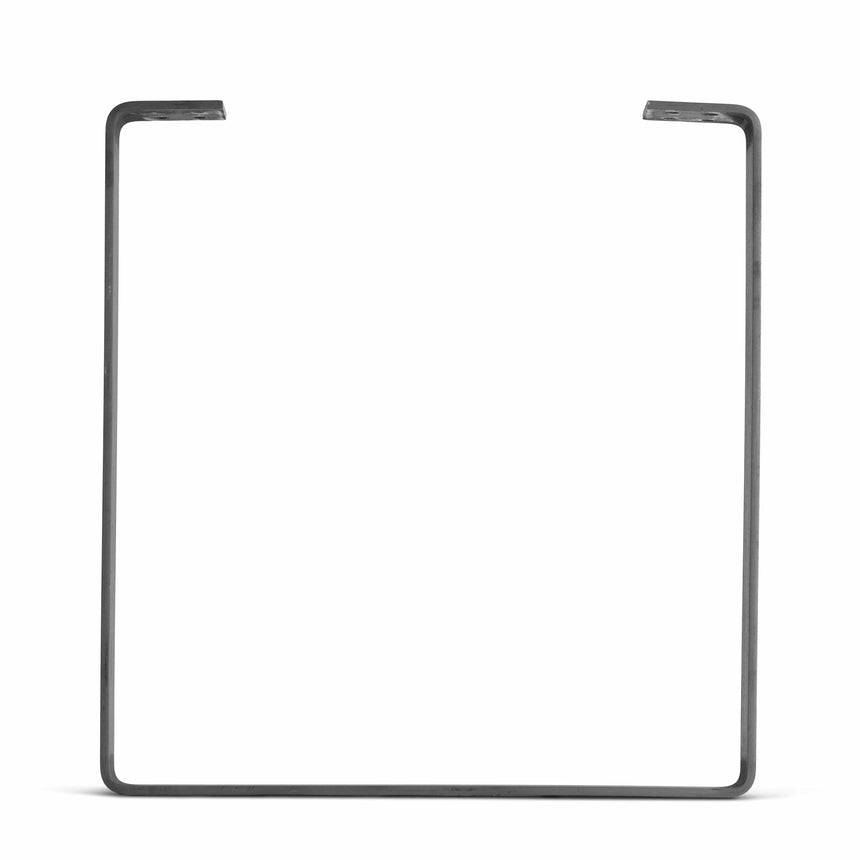 U - Shape Flat Bar Table & Bench Leg - Heavy Duty - 0.5" Thickness, 2.5" Wide - Raw Steel Finish