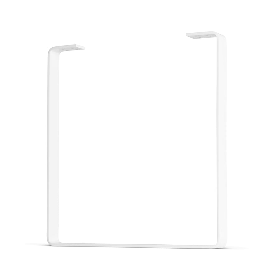 Super Duty U-Shape Flat Bar Table Leg & Bench Base (Sold Separately) - White - 27" - 29" Height - 0.5" Thick Metal