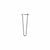 DIY Hairpin Legs Hairpin Legs Jet Black Satin / 17" / 3/8" Hairpin Leg (Sold Separately), 2-Rod Design - Jet Black Satin Powder Coated Finish