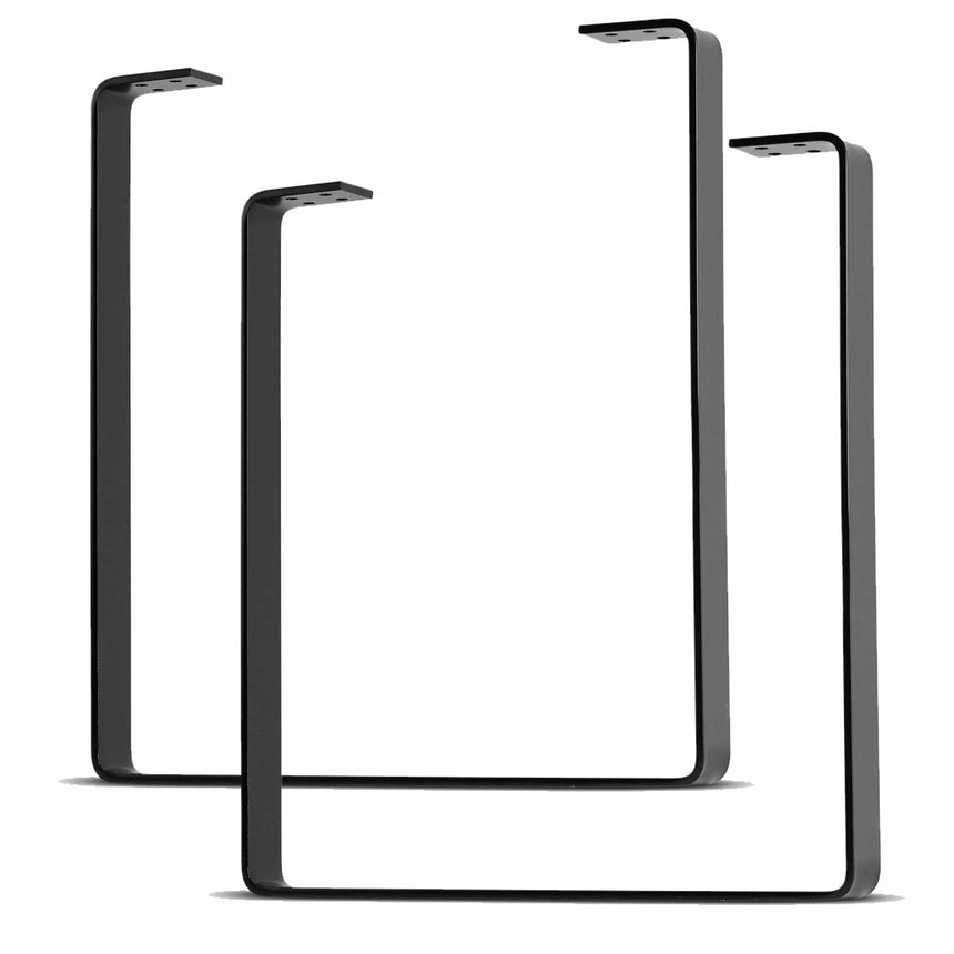 QUICK SHIP | V-Shape Flat Bar Single Legs | 16" | Set of 4